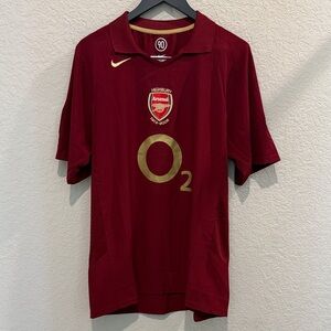 Arsenal Tierry Henry Nike Maroon Arsenal Soccer Jersey 2XL NWT